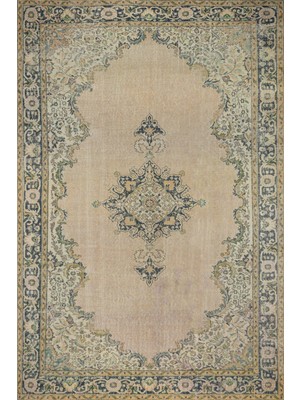 Hali.Net 100x150 cm Krem Etnik Bordürlü Yolluk Halı | Mutfak Balkon Yolluk Halısı | Hav Vermez Hipoalerjenik | HKMDGT-103