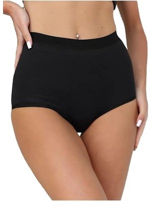 Berrak 3 Lü Paket Yüksek Bel Toparlayıcı Külot Pamuklu Nefes Alabilir Kumaş ile Kadınlar İçin