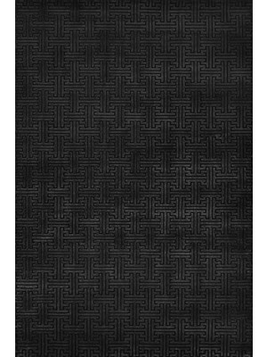 Siyah Geometrik Modern Etnik Desenli Halı  | Makinada Yıkanabilir | Hav Toz Vermez | Leke Tutmayaz | Kaymaz Taban | Dijital Makine Baskı | Salon Yolluk Mutfak Halısı