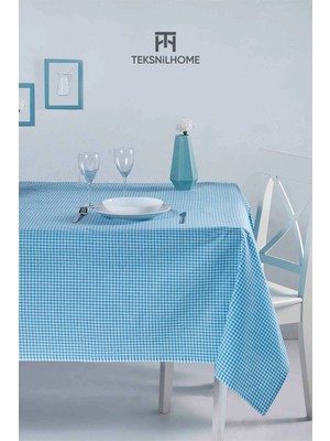 Teksnil Home | Pötikare Klasik Turkuaz Masa Örtüsü Kamp Piknik Örtüsü 170X170 cm
