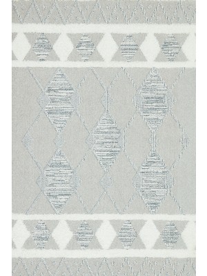 Hali.Net 80x250 cm Mavi Desenli Bohem Modern Etnik Halı | Yolluk Koridor Mutfak Halısı | Hav Vermez Leke Tutmaz | BOHO-2102