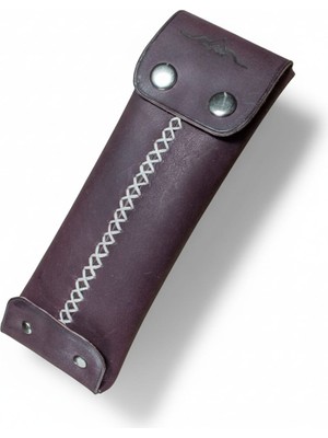 Galande Hakiki Deri El Yapımı Çok Amaçlı Kalemlik & Gözlük Kılıfı / Hediyelik