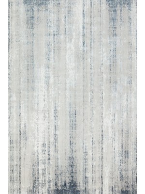 Hali.Net 160x250 cm Mavi Açık Gri Çizgisel Modern Soyut Halı | Salon Yatak Odası Halısı | Hav Vermez Leke Tutmaz | VİVALDİ-9711