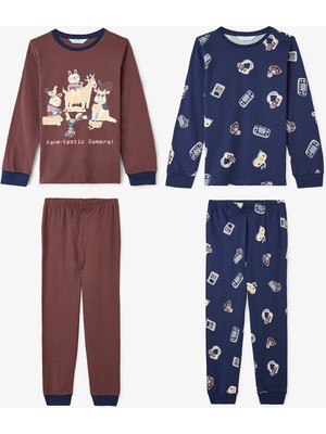 Erkek Çocuk Farm-Tastic Pamuklu Uzun Kollu 2'li Pijama Takımı
