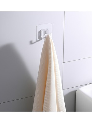 Geçmeli Klips Eşya Sabitleme Askısı 5 Adet Şeffaf Görünmez 10KG Taşıma