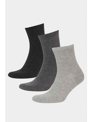 DeFacto Erkek 3'lü Pamuklu Soket Çorap F5315AXNS