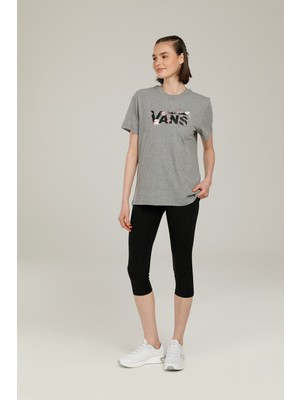 Vans WM DROP V FLORAL BF-B GRI Kadın Kısa Kol T-Shirt
