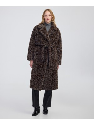 Çift taraflı leopar desen suni kürk IW6250008043014