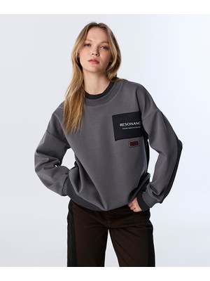 Colorblock Patch'li Sweatshırt TW6250091056005