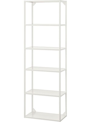 Açık Raf Ünitesi, Beyaz, 60X30X180 cm