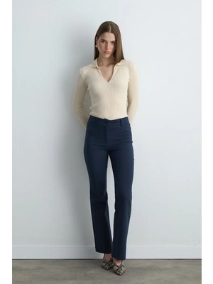 Gusto Sihirli Flare Pantolon - Lacivert