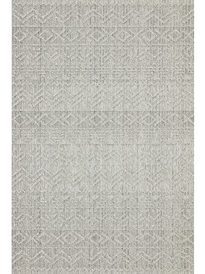 Bespoky 80x150 cm Krem Tera Modern Etnik Yıkanabilir Halı | Mutfak Balkon Yatak Odası Halısı | Leke Tutmayan Kaymaz | TERA-3561