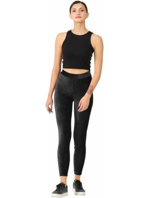 Bayan Fitilli Kadife Tayt