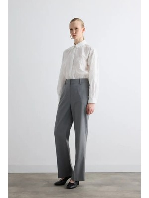 Gusto Boru Paça Kumaş Pantolon - Gri