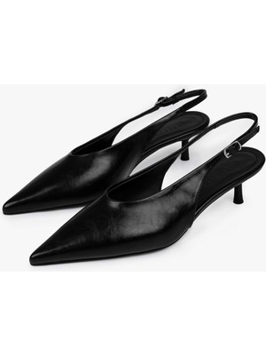 Kadın Luna Siyah Cilt Stiletto