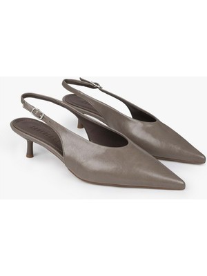 Kadın Luna Vizon Cilt Stiletto