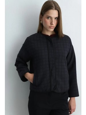 Gusto Kapitone Ceket - Lacivert