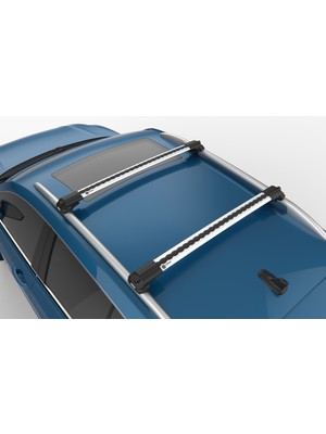Turtle Can Carry Air-1 Mercedes Glk-Class (X204) Suv 2009->2015 Portbagaj Ara Atkı Seti, Gri