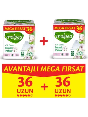 Molped Pure&Soft Uzun Avantajlı Mega Fırsat Paketi 72 Adet
