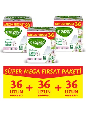 Molped Pure&Soft Uzun Süper Mega 108 Adet