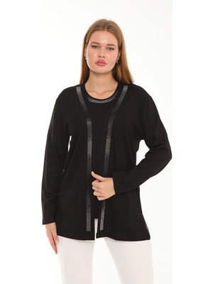 Lanze Merserize Ikili Takım Ceket ve Bluz