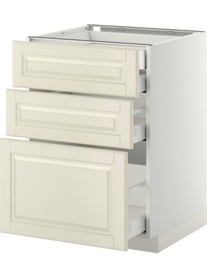 Çekmeceli Alt Dolap, Bodbyn Kırık Beyaz, 60X60 Cm, 4 Çekmeceli