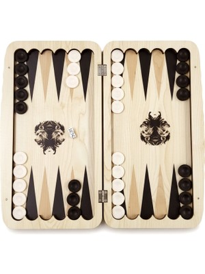 Bispot Orta Boy Baskılı Seyahat Tavlası – 28×33×2,3 cm (Telefon Tutacağı Hediyeli)