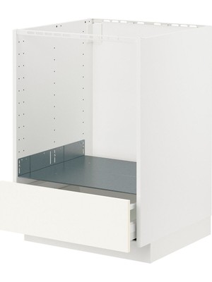 Ankastre Fırın Dolabı, Vallstena Beyaz, 60X60 cm