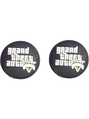 Gta 5 Desenli Xbox One S/one X/xbox E/xbox 360 Analog Koruyucu Silikon Pad