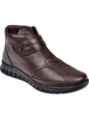 Voyager Hakiki Deri Comfort Kadın Bot VOY-9411   Kahve