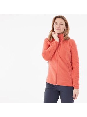 Quechua Kadın Outdoor Polar Mont - Turuncu - MH100