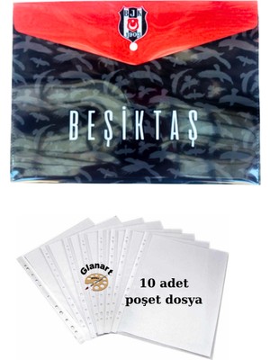 A4 Boy Çıt Çıt  Ödev Dosyası +10\' Lu Poşet Dosya 1 Set