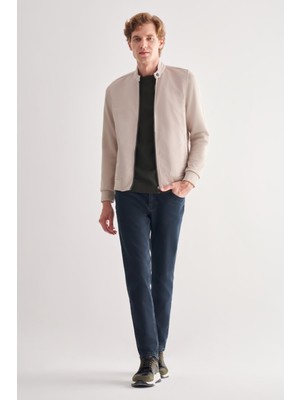 Bej Dik Yaka Cls Slim Fit  Mont 1007255127