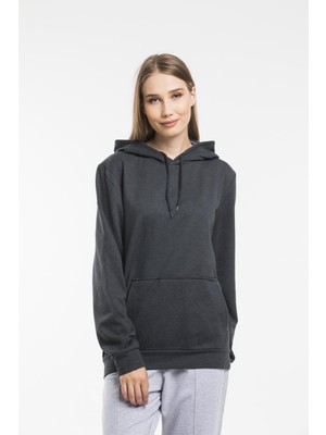 Süperlife Kadın Kapşonlu Regular Fit Ince Sweatshirt SPR21K55