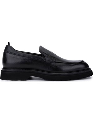 Rossi Erkek Hakiki Deri Siyah Loafer Ayakkabı 668 1204 Erk Ayk SK25-26 Nero
