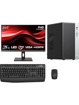 Turbox TX8184 I5 9400 16GB Ddr4 1tb Nvme SSD 24.5 Inç Fhd 100Hz Monitör Masaüstü Ofis Hazır Sistem