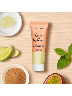 Oriflame Love Nature Pürüzsüzleştirici Dudak Maskesi 1 Adet Ölü Deriden Arındıran Normal Ciltler İçin