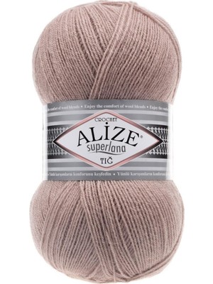 Alize Superlana Tığ El Örgü Ipliği 541 Açık Vizon  - 1 Adet