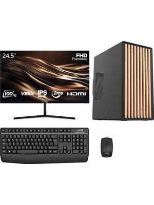 Turbox TX8002 I5 13400 16GB Ddr4 Ram 256GB M.2 Nvme SSD 24.5 Inç Monitör Masaüstü Ofis Hazır Sistem