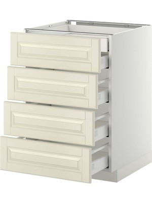 Çekmeceli Alt Dolap, Bodbyn Kırık Beyaz, 60X60 Cm, 5 Çekmeceli