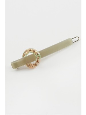 Yuvarlak Taşlı Pens Toka