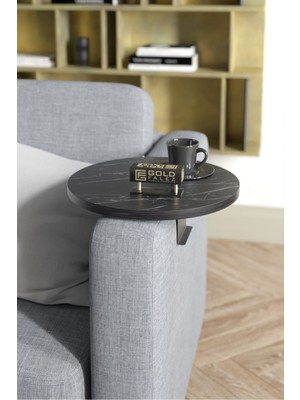 Yan Sehpa Ayarlanabilir Tepsi Dekoratif Modern Tepsi Bendir