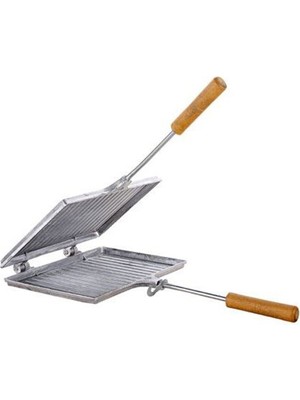 Gri Alüminyum Ocak Üstü Tost Makinesi, Pratik ve Şık Tasarım