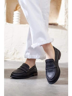 Mammamia 3780 Zımba Detaylı Loafer Kadın Ayakkabı