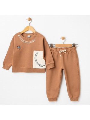 Erkek Çocuk 3 Iplik  Şardonlu Alt Üst  Eşofman Takımı – 10693 K