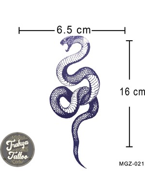 Yarı Kalıcı Dövme Geçici Yılan Dövmesi MGZ-021