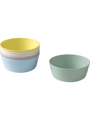 Çocuk Kase Seti, Pastel Tonlar, 6 Adet