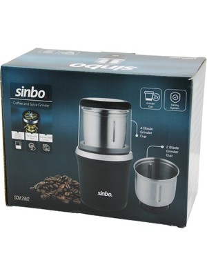 Go İthalat KAHVE - BAHARAT ÖĞÜTÜCÜ MAKİNE 2PCS ÇELİK ÖĞÜTME HAZNESİ=2 BIÇAKLI - 4 BIÇAKLI 100GR ÖĞÜTME 200W SCM-2982