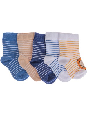 Hellobaby Erkek Bebek 5'li Soket Çorap