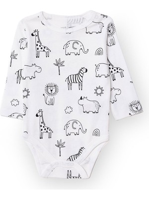 Hellobaby  Erkek Bebek Uzun Kol Body Çıtçıtlı Yaka